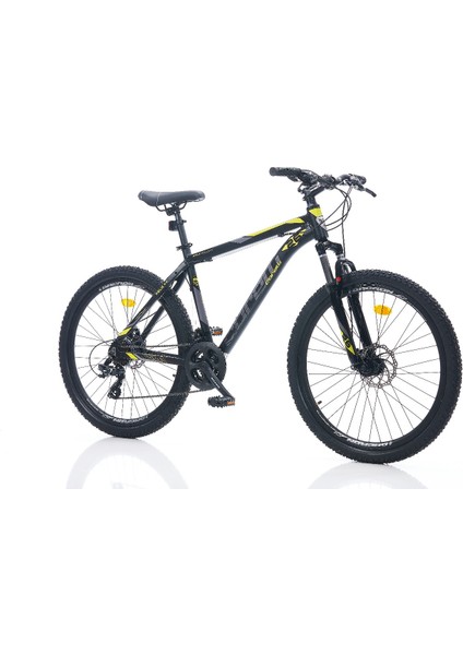 FELİX 2.1 ERKEK DAĞ BİSİKLETİ 460H MD 27.5 JANT 24 VİTES SİYAH SARI GRİ