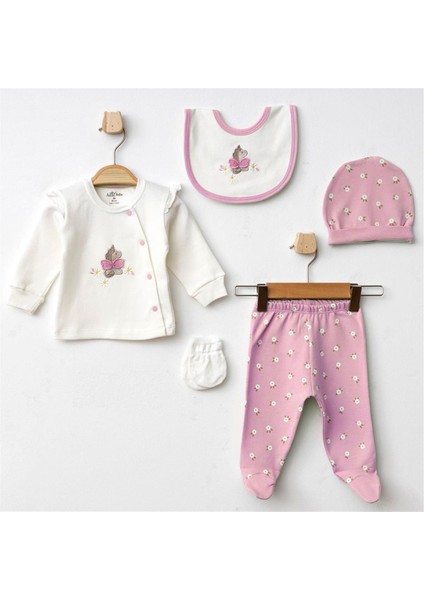 5335 Kız Bebek Pembe 5'li Hastane Çıkışı