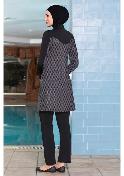 Likralı Tam Kapalı Tesettür Mayo 1272 Siyah fiyatları