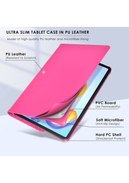 Honor Pad X8A 11 Inç Kılıf 360° Dönebilen Uyku Modlu Standlı Pu Deri Tablet Kapaklı Kılıf fırsatları