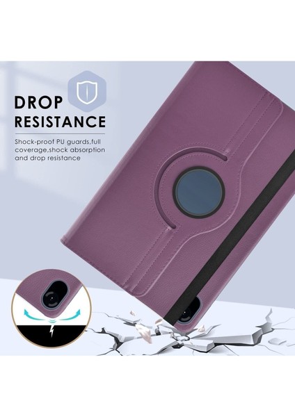 Honor Pad X8A 11 Inç Kılıf 360° Dönebilen Uyku Modlu Standlı Pu Deri Tablet Kapaklı Kılıf