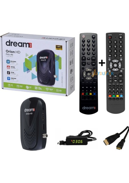 Dreamstar Orion Çanaklı Çanaksız Dahili Wifili Yedek Kumandalı Mini Hd Uydu Alıcısı