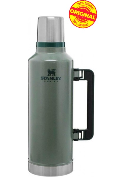 Klasik Vakumlu Çelik Termos 2.3 Lt Yeşil ( Ömürboyu Garanti )