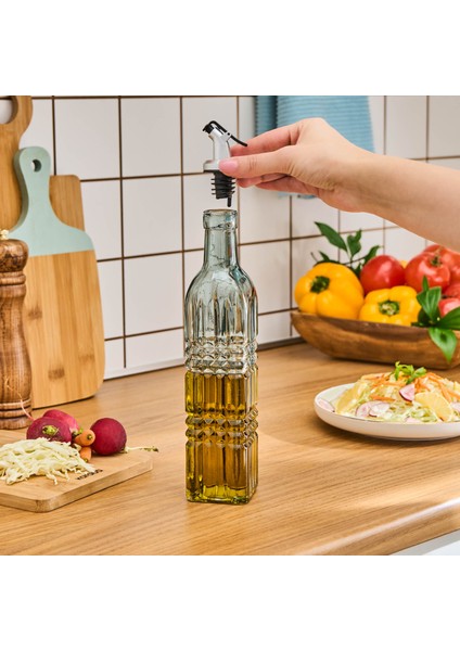 Daisy Cam Dikdörtgen Yağdanlık 500 ml Petrol Mavisi fırsatları