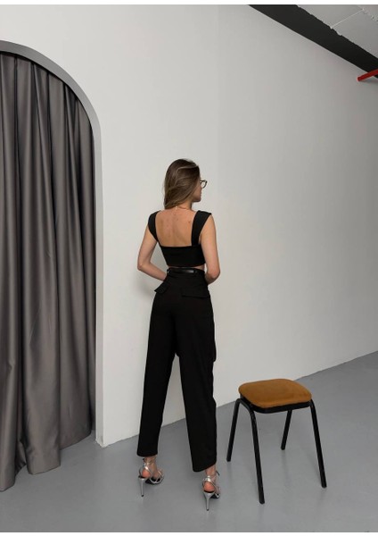 ✨yeni Sezon & New Season ✨ Summer Collection Poliviskon Kumaş Kemerli Pantolon / Kemerli Pantolon indirimleri
