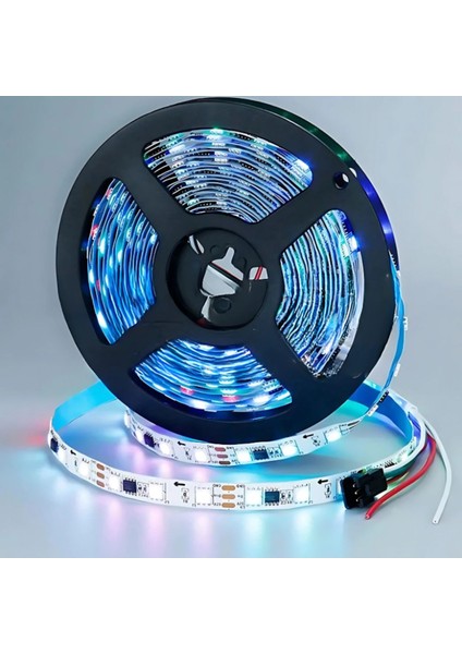 Doraled Şerit LED 12V 9 mm Rgb Adreslenebilir (Koşan Led) 2811 - 5 Metre