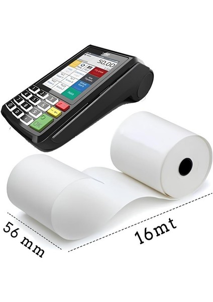 X5 Tech Termal Yazar Kasa Pos Rulosu 56X16 mt (5paket 50 Rulo) indirimleri