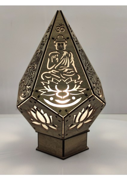 3D Masa Üstü "zen Işığı: Buda Lotus Lambası"