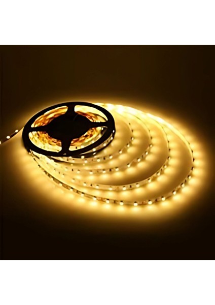 Inoled Şerit LED 12V 6 mm 120 Ledli 5 Metre - 3000K Sarı
