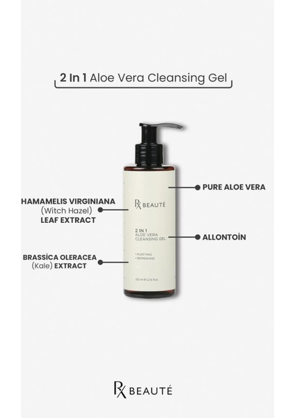 2 In 1 Aloe Vera Cleansing Gel Yıkama Jeli - 2'li Set modelleri