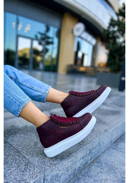 CH258 Cbt Roma Kadın Bot Bordo