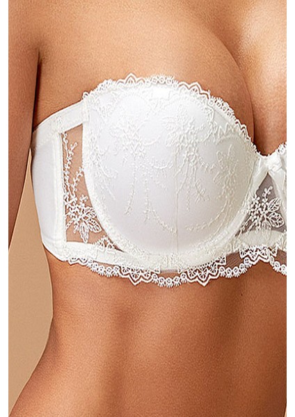 4571 Kadın Destekli Sütyen Külot Takım-Ekru fiyatları