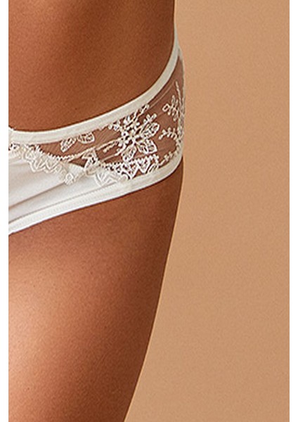 4471 Kadın Dantelli Destekli Sütyen Külot Takım-Ekru fiyatları