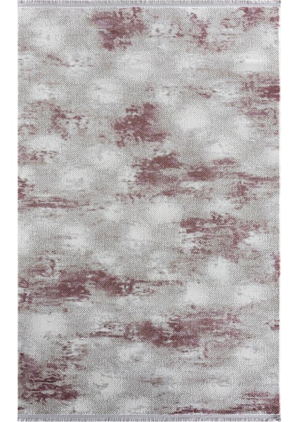 Sofia Gri Halı Lila Detaylı Modern Desen Akrilik Tozuaz Salon Halısı Yatak Odası Halısı