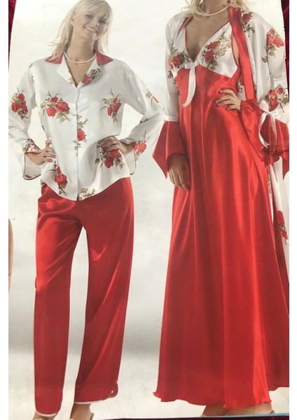 Saten Pijama Takım