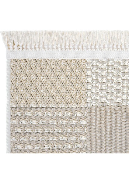 Ares 8806 Bej Halı Salon Halısı Patchwork Halı Koridor Halısı Kesme Halı Yolluk Oturma Odası Halısı modelleri