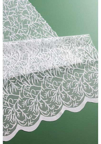 Kullanıma Hazır Petek Üstü Ekru Renk Pati Desen (1x3) Sık Pile Tül Perde indirimleri