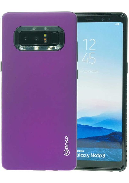 Galaxy Note 8 Uyumlu Kılıf Mat Pürüzsüz Rico Hybrid Mesheishta Silikon Kapak