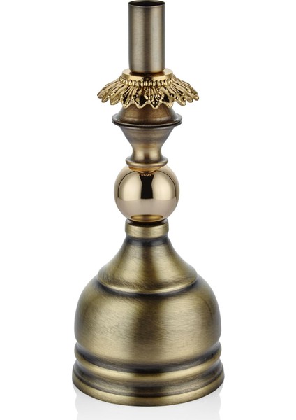 Metal Bronz Mumluk 9,5*9,5*24 cm