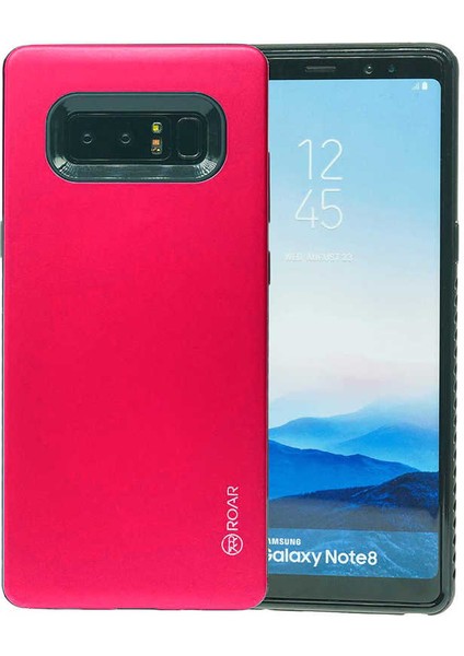 Galaxy Note 8 Uyumlu Kılıf Mat Pürüzsüz Rico Hybrid Mesheishta Silikon Kapak
