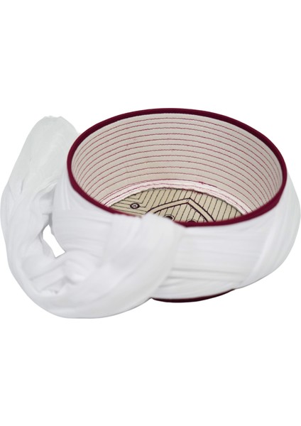 Taylasanlı Sarık-Beyaz Kumaş-Bordo Takke-Çapraz Sarım-Nâli Şerif-7 Metre fırsatları