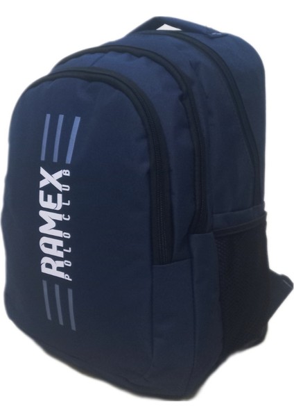 Unisex Koyu Mavi Sırt Çantası Büyük Boy Seyahat Okul Çantası Su Itici Spor Çantası 45X30X15CM 24LT+Anahtarlık Hediye fırsatları