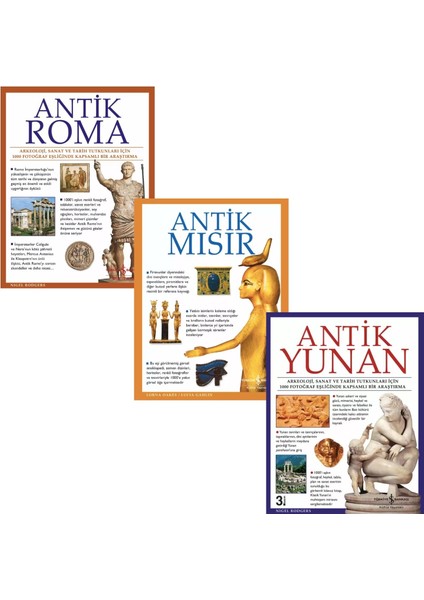 Antik Mısır, Antik Yunan, Antik Roma - 3 Kitap Set