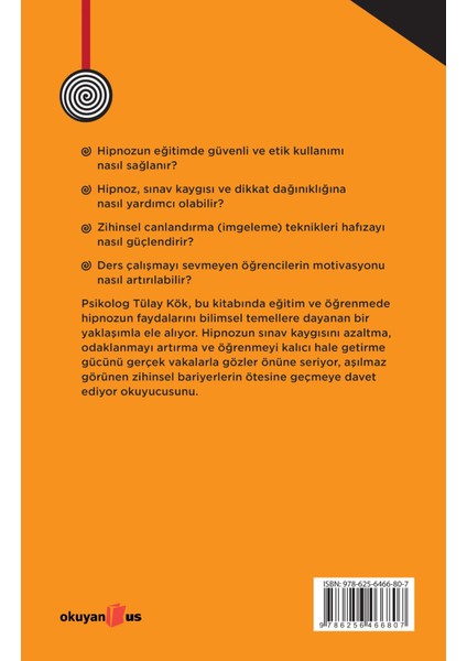 Eğitim ve Öğrenmede Hipnoz -Tülay Kök