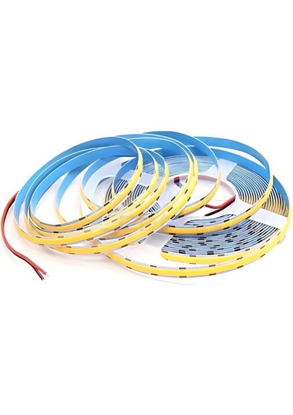 Ac Cob Strıp LED 12V 12.8W/M 8 mm 3000 Kelvın 5 Metre 360 Ledli