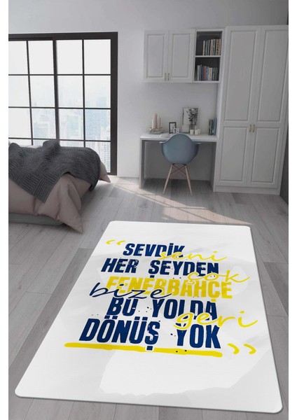 Kaymaz Taban Makinada Yıkanabilir Dijital Baskı Dekoratif Modern Desenli Çocuk Odası Halısı Dot Taban Halı
