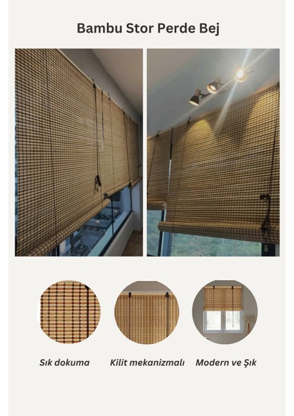 Bambu Store Perde Bej