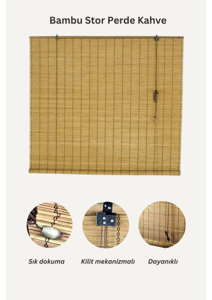 Bambu Store Perde Kahve