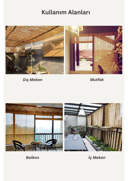 Bambu Store Perde Kahve