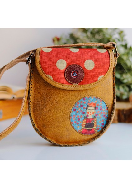 Mavi Frida Çapraz Örgülü Kol Çantası Etnik Bohem Style - Hardal