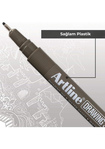 | Drawing System 2305 Teknik Çizim Kalemi, 0.05 Mm, Siyah, Teknik ve Hassas Çizimler Için