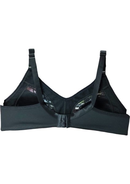 Kadın Büyük Beden Dantel Detaylı 3 Kopçalı Toparlayıcı Penye Desteksiz Telsiz Kapsız Anne Sütyeni modelleri