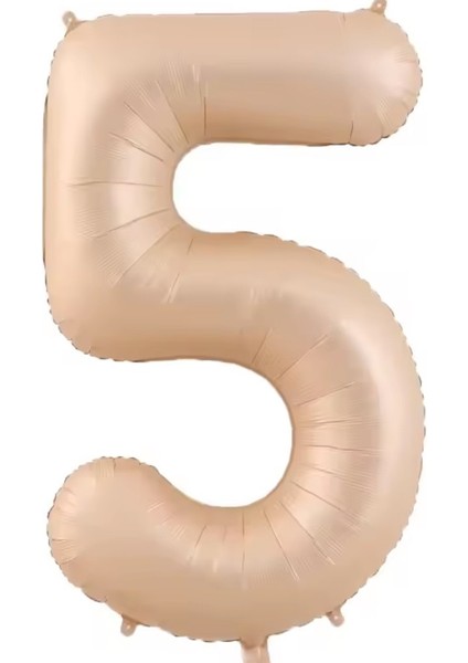 Pudra Rengi Mat 5 Rakam Folyo Balon 100 cm