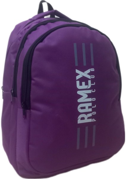 Unisex Mor Sırt Çantası Büyük Boy Seyahat Okul Çantası Su Itici Spor Çantası 45X30X15CM 24LT+ Seçtiğiniz Anahtarlık Hediye