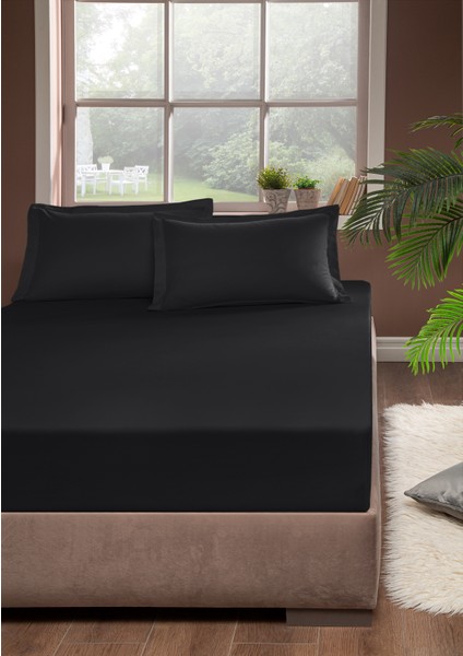 Pamuk Lastikli Çarşaf 100 x 200 Antrasit