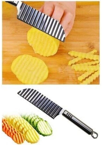 Paslanmaz Çelik Şekilli Patates Bıçağı