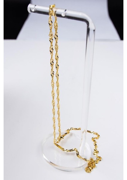 14 Ayar Altın Zincir 3 mm 45 cm Singapur Zincir LKKLY1202 modelleri