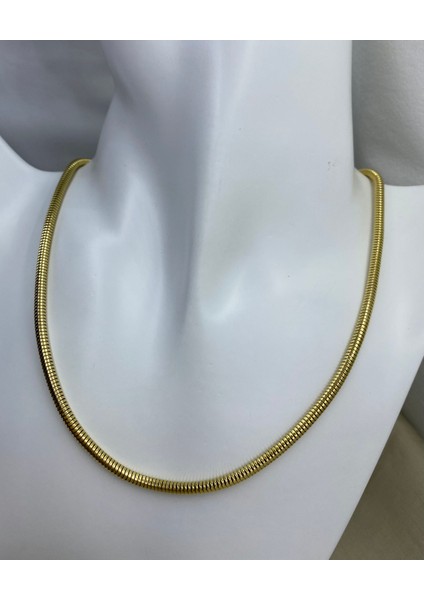 Çelik Gold Renk Zincir Model Kolye