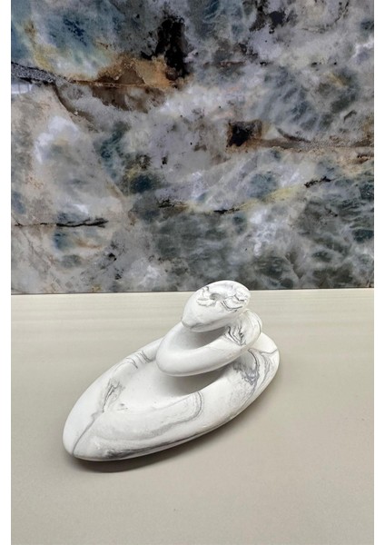 Mermer Desen Kayık Buhardanlık Tütsülük 12X6 cm modelleri