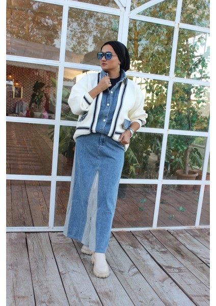 Kot Detay Fermuarlı Cepli Spor Etek modelleri