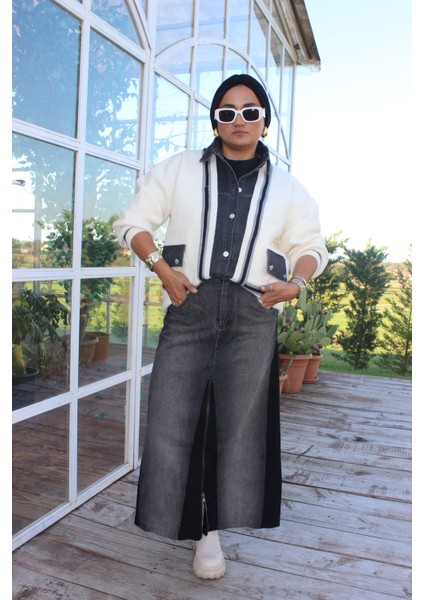 Kot Detay Fermuarlı Cepli Spor Etek fiyatları