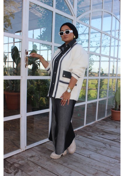 Kot Detay Fermuarlı Cepli Spor Etek indirimleri