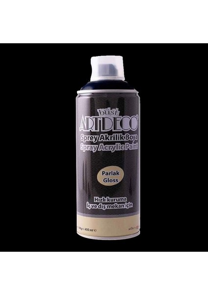 Akrilik Sprey Boya 400 ml Mat Siyah 790