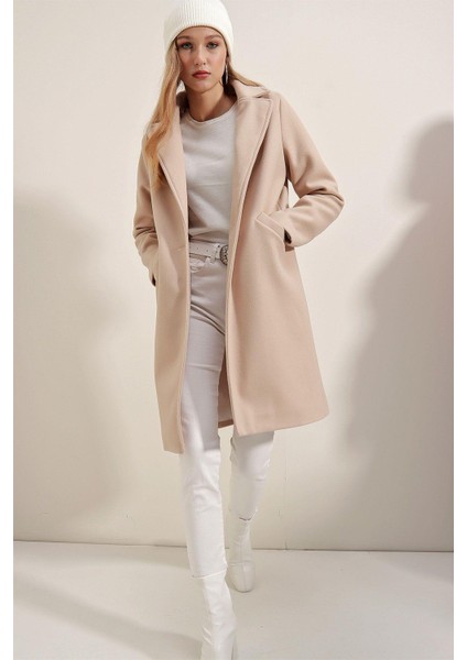 9085 Kaşe Kaban - D.kahve modelleri