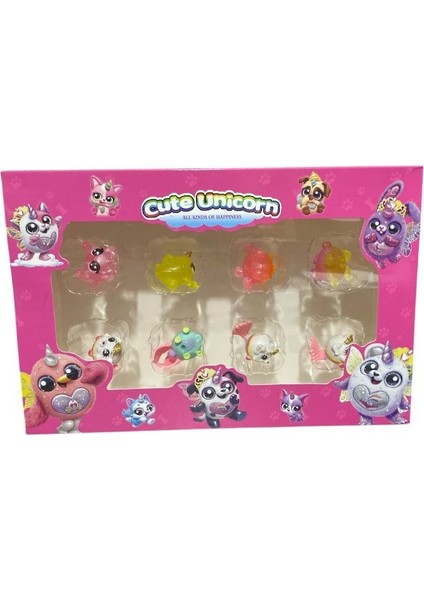 8 Li Kutulu Mini Patiler Fiğür Seti 8258