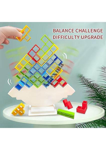 Tetris Şekilli Denge Kule Oyunu - Renkli Blok Dizme fiyatları